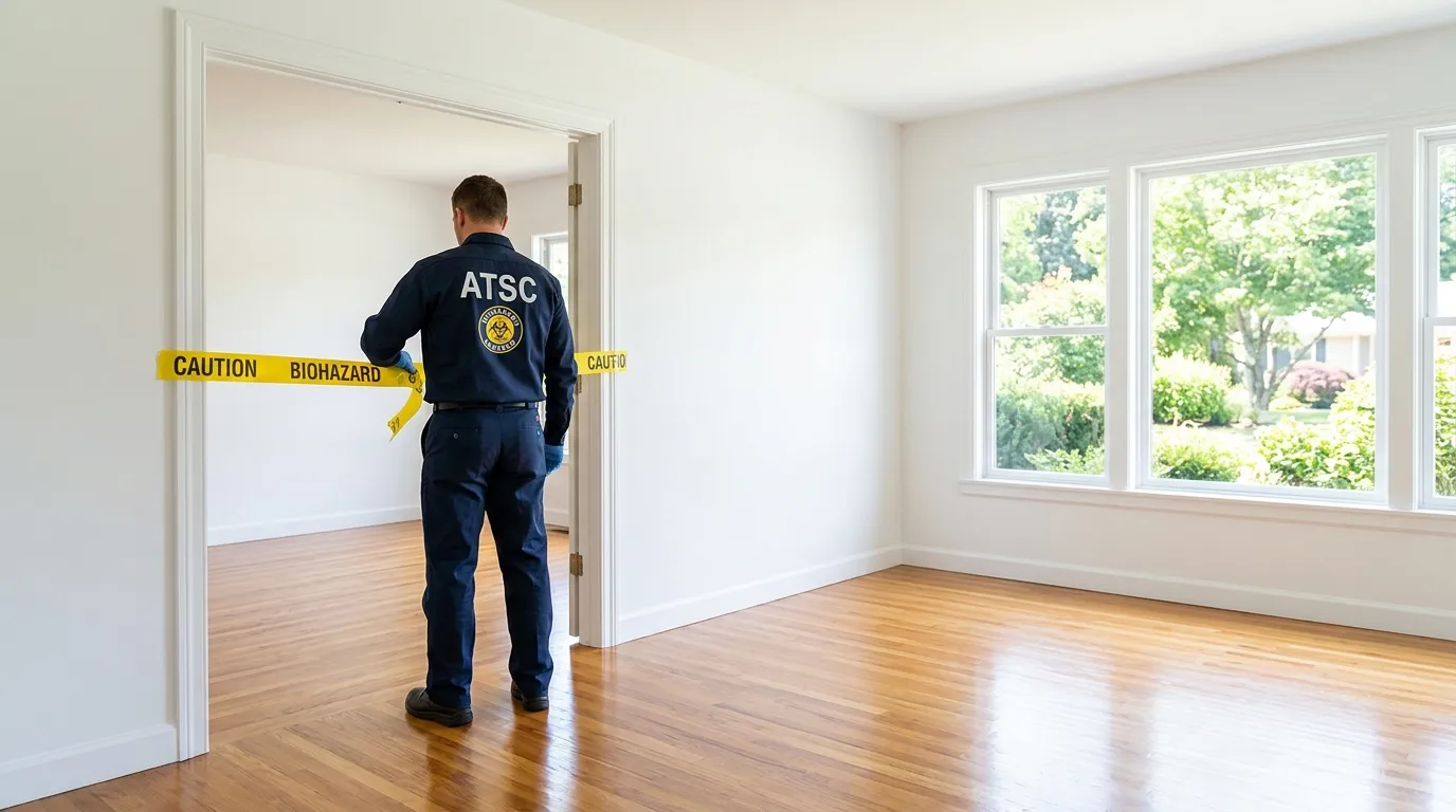 Certified biohazard cleanup crew performing Decomposition Cleanup in Minnetonka